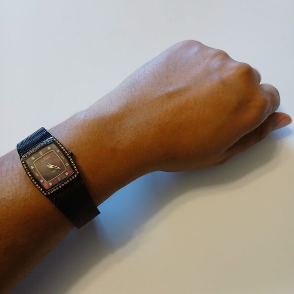 Skagen Denmark Women Dark Brown Stainless Steel Watch Japan Quartz Movt WR 3ATM main image 11